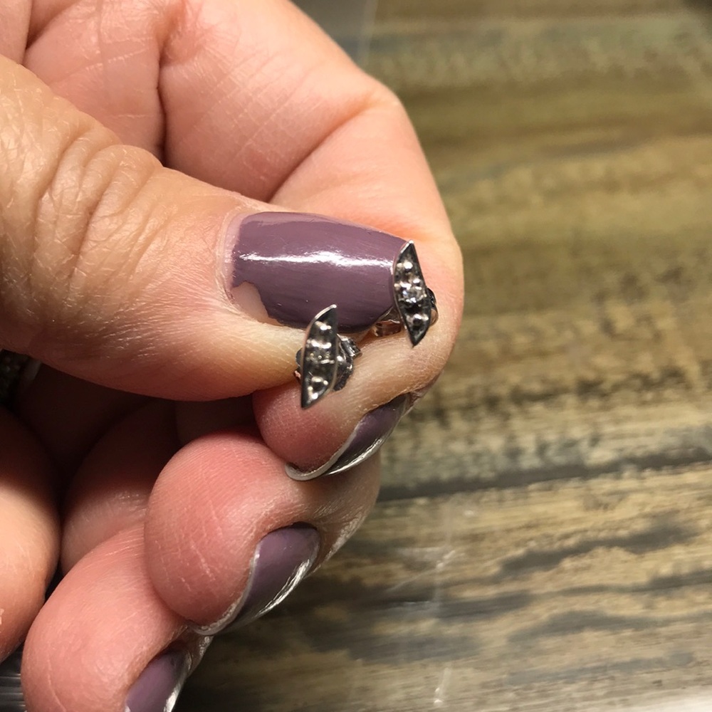 Diamond accent earrings